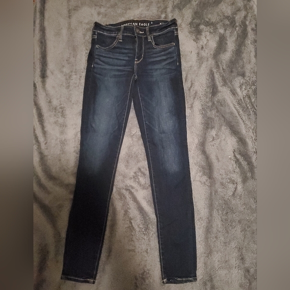American Eagle Jeggings | Next Level Stretch | Size 4 (US) | Dark Wash Denim - Picture 5 of 5